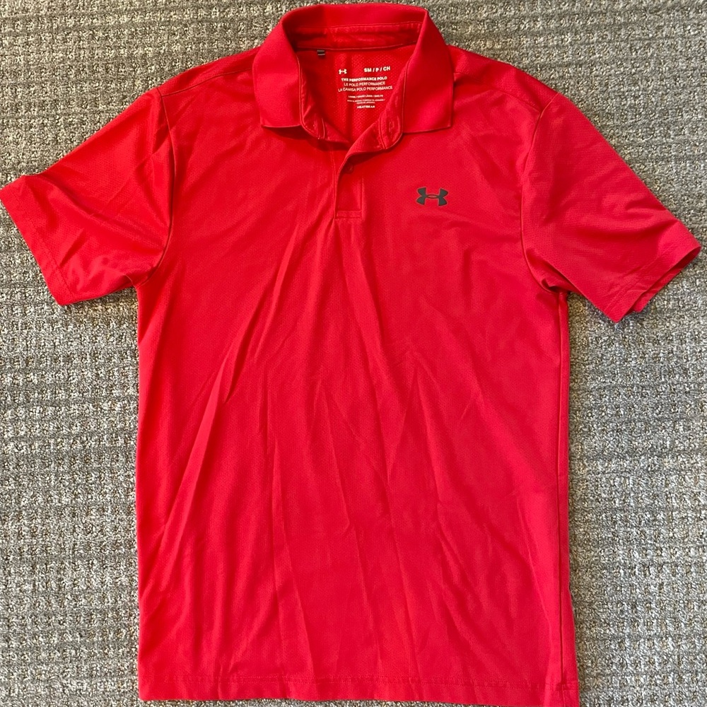 Under Armor, Men’s Performance Textured Polo, Size S